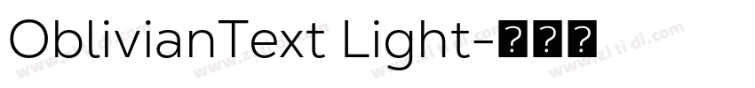 OblivianText Light字体转换